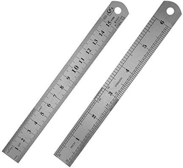 Pacific Arc 6" Stainless Steel Ruler with Conversion Table